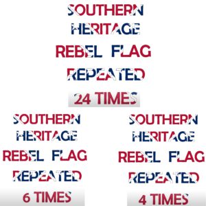 Southern Heritage Flag with Repeating Pattern Rebel Flag Adhesive or Heat Transfer Vinyl Sheets