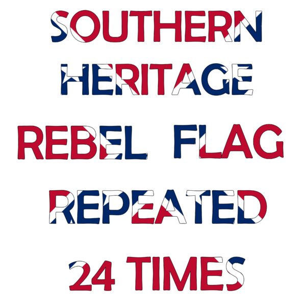 Southern Heritage Flag with Repeating Pattern Rebel Flag x 24 Adhesive or Heat Transfer Vinyl Sheets